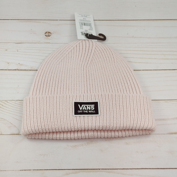 Vans Accessories - Vans Sweater Knitted Beanie Cap in Baby Pink
